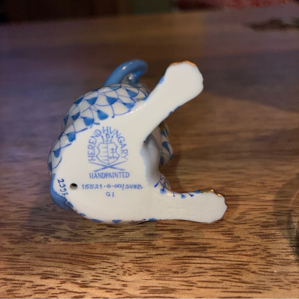 Herend Zodiac rat blue 15521 - Picture 6 of 6